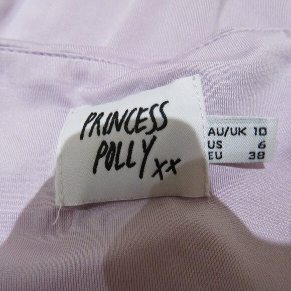 PRINCESS POLLY Girl In Love Bodysuit in Lilac Pastel Feminine Puff Sleeve Fairy - Picture 14 of 14